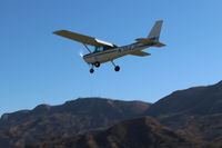 N714HH @ SZP - 1977 Cessna 150M, Continental O-200 100 Hp, landing Rwy 04 - by Doug Robertson