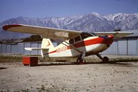 N9145K - N9145K Stinson Voyager after overhaul .. about 1965 .. Lone Pine California - by Vern Hancock