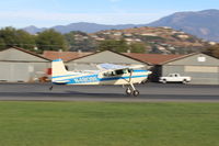 N4809E @ SZP - 1980 Cessna 180K SKYWAGON, Continental O-470-U 230 Hp, takeoff roll Rwy 04 - by Doug Robertson