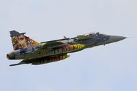 9241 @ LFRJ - Saab JAS-39C Gripen, Take off rwy 26, Landivisiau Naval Air Base (LFRJ) Tiger Meet 2017 - by Yves-Q