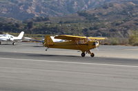 N23266 @ SZP - 1939 Piper J3C-65 CUB, Continental A&C65 65 Hp, landing Rwy 22 - by Doug Robertson