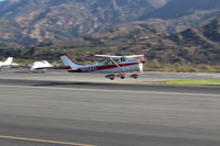 N42441 @ SZP - 1968 Cessna 182L SKYLANE, Continental O-470-R 230 Hp, takeoff climb Rwy 22 - by Doug Robertson