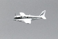 N8137Y - In Flight Photo B&W 1960s - by Joe Nemec
