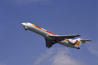 EC-CFB @ EHAM - Iberia Boeing 727-256 climbing away from Schiphol airport, the Netherlands, 1981 - by Van Propeller