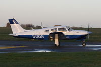 G-OKEN @ EGSH - Departing from Norwich. - by Graham Reeve