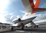 D-CMET @ EDDK - Dassault Falcon 20E-5 research aircraft of DLR at the DLR 2015 air and space day on the side of Cologne airport