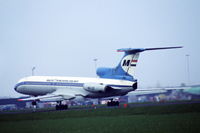 HA-LCE @ EHAM - Malev Tupolev Tu-154B-2 taking off from Schiphol airport, the Netherlands, 1982 - by Van Propeller