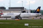 D-AINA @ EGCC - Lufthansa - by Chris Hall