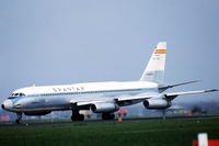 EC-CNH @ EHAM - Spantax Convair 990A Coronado at Schiphol airport, the Netherlands, 1982 - by Van Propeller