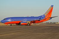 N438WN @ KBOI - Taxiing from the gate. - by Gerald Howard