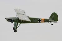 F-AZRA @ LFFQ - Fieseler Fi-156C-3 Storch, On display, La Ferté-Alais airfield (LFFQ) Airshow 2016 - by Yves-Q