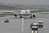 CS-TOU @ LPPT - rainy weather for departure, TAP59 to Brasilia (BSB) - by JC Ravon - FRENCHSKY