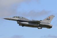FB-15 @ LFRJ - General Dynamics F-16BM Fighting Falcon, Take off rwy 26, Landivisiau Naval Air Base (LFRJ) Tiger Meet 2017 - by Yves-Q