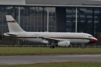 A40-AJ @ EGLF - A40-Aj - Royal Flight of Oman  A319 133CJ taxing for takeoff on 24 at Farnborough - by dave226688