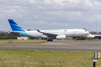 PK-GPQ @ YSSY - Garuda Indonesia (PK-GPQ) Airbus A330-243 departing Sydney Airport - by YSWG-photography