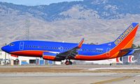 N642WN @ KBOI - Landing RWY 28R. - by Gerald Howard