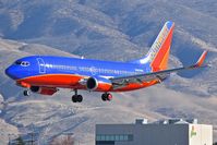 N642WN @ KBOI - Landing RWY 28R. - by Gerald Howard