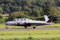 F-AZPF @ LFRU - Fouga CM-175 Zephyr, Taxiing rwy 23, Morlaix-Ploujean airport (LFRU-MXN) Air show 2017 - by Yves-Q