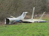 G-AWTJ @ EGTR - Sadly all that's left of the wrecked F150 at Elstree - by Chris Holtby