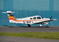 G-BHFJ @ EGTB - Piper PA-28RT-201T Turbo Cherokee Arrow IV at Wycombe Air Park. Ex N8072R - by moxy