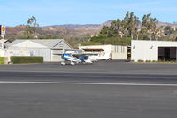 N95U @ SZP - 1951 Cessna 195A BUSINESSLINER, Jacobs R755A-2 275 Hp, spotting the aircraft - by Doug Robertson