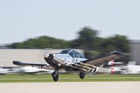 N4591K @ KOSH - Navion taking off for a flight at Oshkosh. - by Eric Olsen