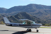 N5443L @ SZP - 1980 Cessna 152, Lycoming O-235 115 Hp, taxi to Rwy 04 - by Doug Robertson