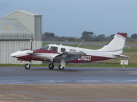G-CRGD @ EGJB - Taxiing to the west parking after arrival at Guernsey - by alanh