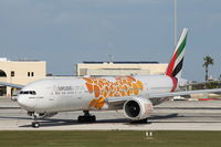 A6-EPO @ LMML - B777 A6-EPO Emirates Airlines in special Expo colours - by Raymond Zammit