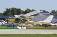 N9116G @ KOSH - Cessna 182 departing Airventure. - by Eric Olsen