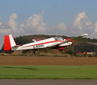 G-BSWL @ EGBR - Lift of to the east - by dave marshall