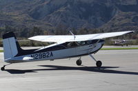 N2982A @ SZP - 1953 Cessna 180, Continental O-470 225 Hp, first year of production, taxi to Rwy 04 - by Doug Robertson
