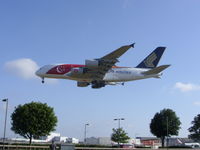 9V-SKI @ EGLL - Singapore airlines landing runway 27L at Heathrow airport EGLL - by Marc Mansbridge