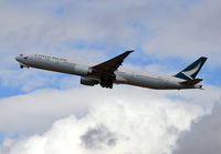 B-KPL @ EGLL - Boeing 777-367/ER departing London Heathrow. - by moxy