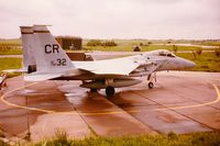79-0032 @ EBLG - USAFE F-15A 79-0032 32TFS Soesterberg at EBLG 1980 - by Guy Vandersteen