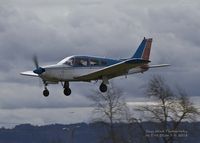 N300PA @ KVUO - Piper PA-28 landing at Pearson Field - by Eric Olsen