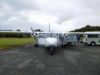 ZK-FWZ @ NZRC - Just arrived on Stewart Island. There is no terminal building - passengers are shuttled to town where the terminal is at the post office. - by Micha Lueck