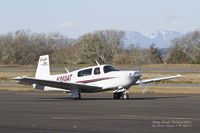 N260AT @ W04 - Mooney M20 taxing out to depart Ocean Shores - by Eric Olsen