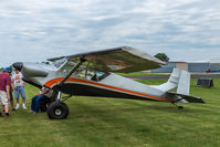 N605CC @ 8D1 - Cessna Cub N605CC at New Holstein, WI. - by Graham Dash