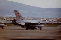 297 @ LPLA - RNoAF F-16A 297 at Ljes Airfield en route to Red Flag 2000-3 - by Guy Vandersteen