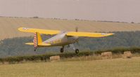 G-AICX - Taking off at Compton Abbas Dorset circa 1995 - by Vernon Masterman