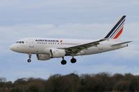 F-GUGP @ LFRB - Airbus A318-111, On final rwy 25L, Brest-Bretagne Airport (LFRB-BES) - by Yves-Q