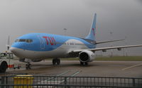 D-AHLK @ EGSH - Repainted now in TUI livery on a wet Easter Sunday seen being rolled out - by AirbusA320