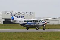 F-HFTR @ LFRB - Cessna 208B Grand Caravan, Take off run rwy 25L, Brest-Bretagne airport (LFRB-BES) - by Yves-Q