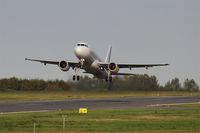 EC-LRG @ LFRB - Airbus A320-214, Take off rwy 25L, Brest-Bretagne airport (LFRB-BES) - by Yves-Q