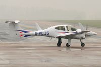 G-PCJS @ EGSH - Leaving very misty Norwich. - by keithnewsome