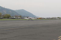 N4603R @ SZP - 1965 Piper PA-28-140 CHEROKEE, Lycoming O-320-E2A 150 Hp, another landing roll Rwy 22 - by Doug Robertson