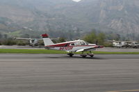 N4603R @ SZP - 1965 Piper PA-28-140 CHEROKEE, Lycoming O-320-E2A 150 Hp, landing roll Rwy 22 - by Doug Robertson