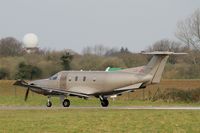 LX-JFU @ LFRB - Pilatus PC-1247E, Take off run rwy 25L, Brest-Bretagne Airport (LFRB-BES) - by Yves-Q