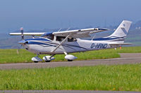 G-HRND @ EGFF - Skylane, Denham based, seen shortly after landing on runway 30.